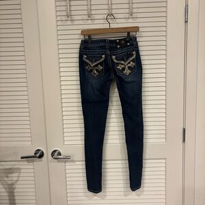 Miss Me skinny jeans dark wash